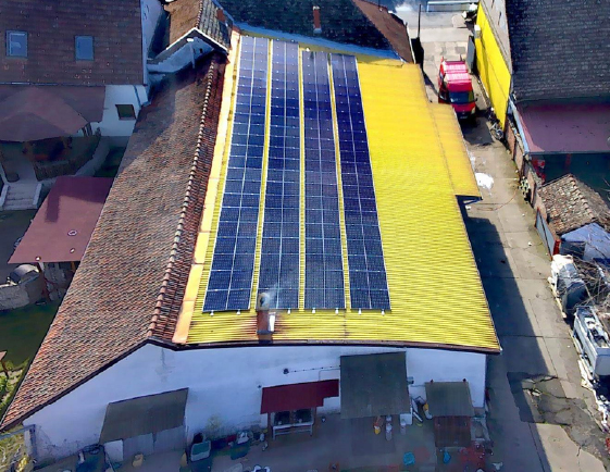 33,0 kWp napelemes rendszer